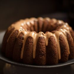 Delicious Bundt Cake with Caramel topping
